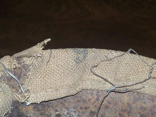 Normandy chicken wire helmet