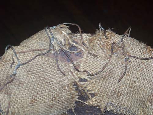 Normandy chicken wire helmet