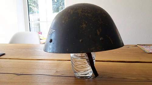 Luftschutz re-issue Czechoslovak Helmet with decal