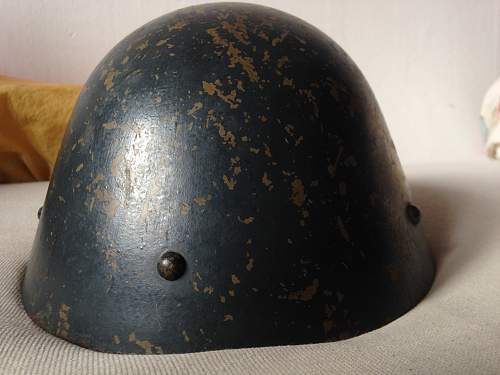 Luftschutz re-issue Czechoslovak Helmet with decal