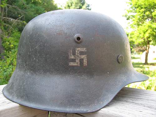 M42  helmet - possible volksturm use