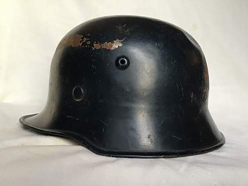 Medium Weight M34 Bulged Vent No Decal Helmet - Smooth Blue Paint