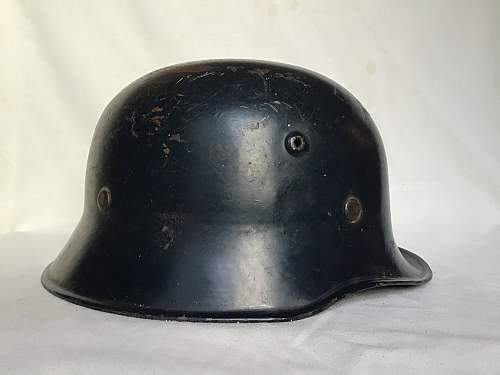 Medium Weight M34 Bulged Vent No Decal Helmet - Smooth Blue Paint