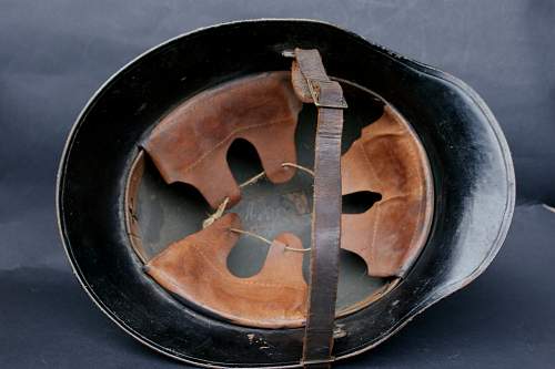 Austrian M17  Helmet  used  by early  Bahnschutz