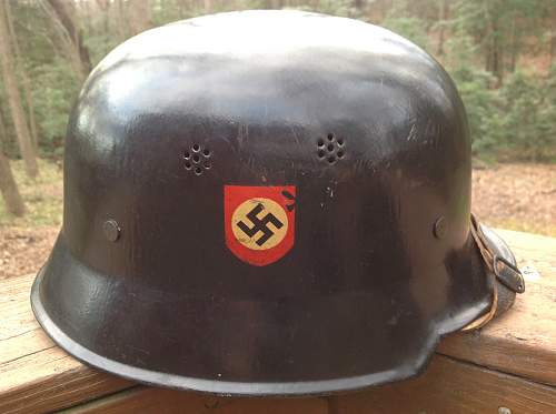 M-34 Sivik Polizei Stahlhelm