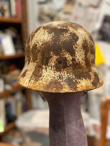 WWII Medic Camo Helmet (I believe this is fake but how fake is it?)