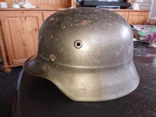 M40 beaded helmet, restauration question