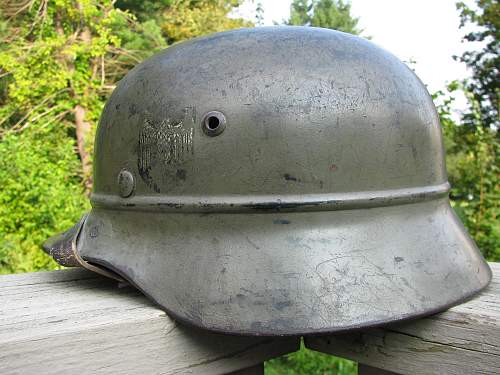 M40 beaded helmet, restauration question