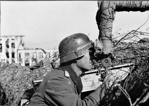 The German camo helmet