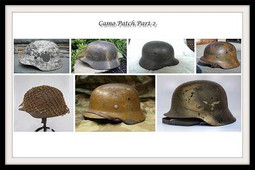 The German camo helmet