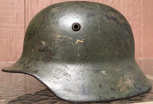 The German camo helmet