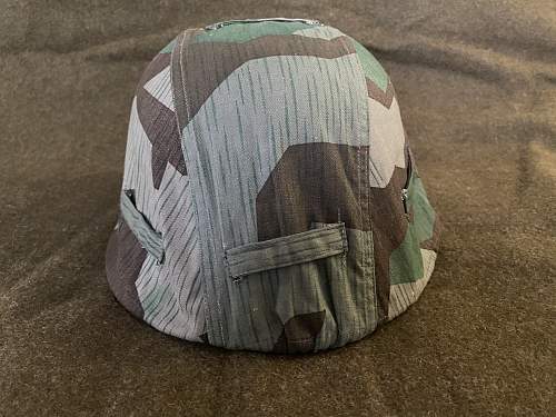 The German camo helmet