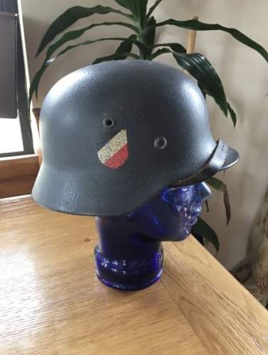 Original? Double Decal helmet of the Luftwaffe