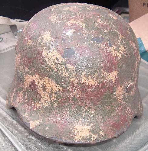 WW2 German Camouflage Helmet - Real Thing ?