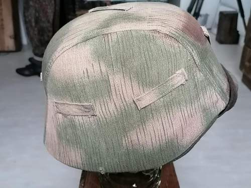 Cover helmet camo tan and water