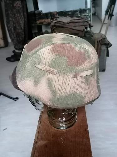 Cover helmet camo tan and water