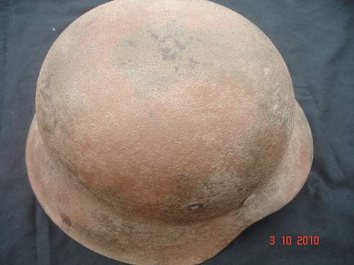 Normandy Camo Helmet  &quot;a souvenir of the war in France 1944&quot;