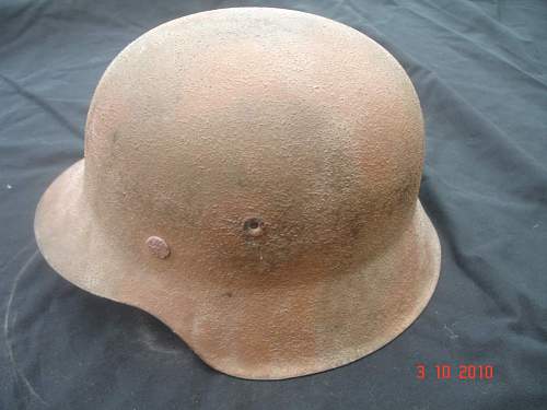 Normandy Camo Helmet  &quot;a souvenir of the war in France 1944&quot;