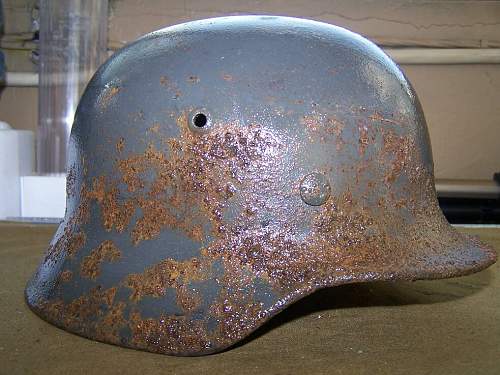 M 35 helmet re-issue with ED Strache decal