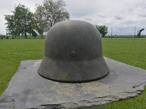 German helmet M35 with net