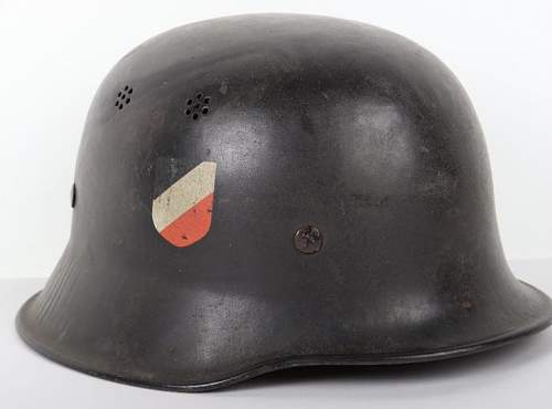 Red cross helmet