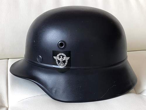 Civic helmet restored. Wartime or post war?