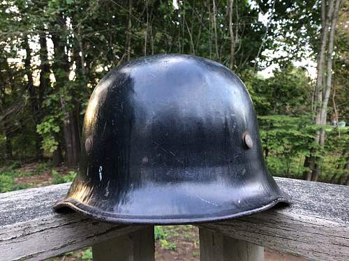 Austrian M34 Double Decal Police Helmet