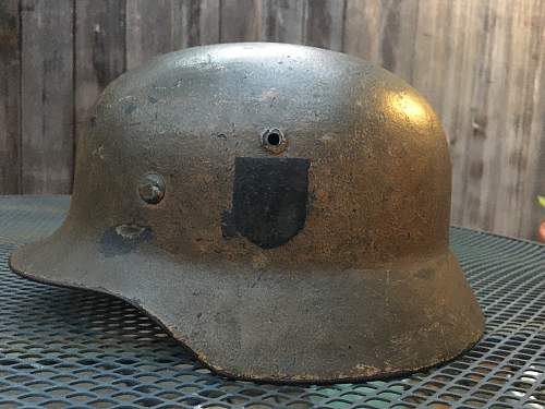 Original German Camouflage helmet?