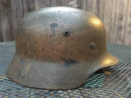 Original German Camouflage helmet?