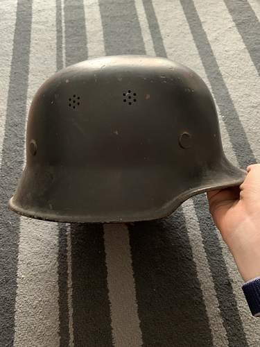 Is this M34 helmet from the WW2 era or postwar?