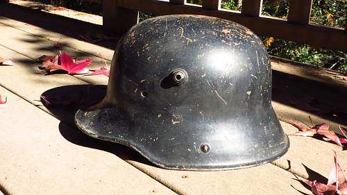 My Neighbor's WW1 German Helmet