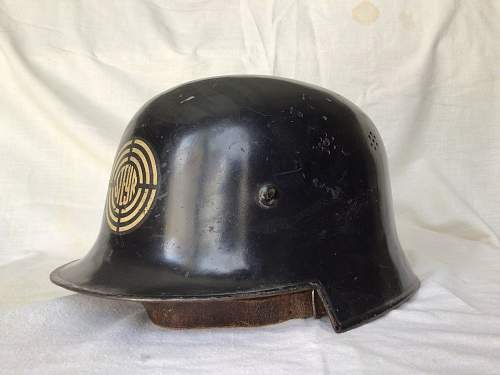 Austrian M34 STEYR Factory Police Helmet