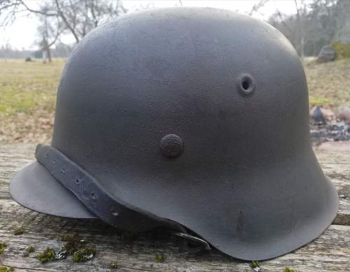 Stahlhelm M42 CKL64 Lot. Nr. 4732 ND