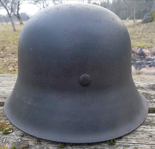 Stahlhelm M42 CKL64 Lot. Nr. 4732 ND