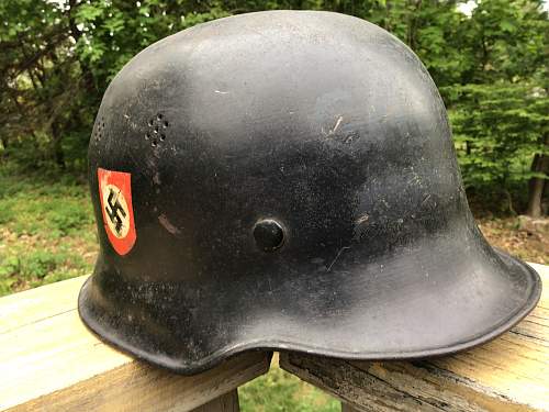 Shallow Dip M34 Double Decal Fire Police Helmet