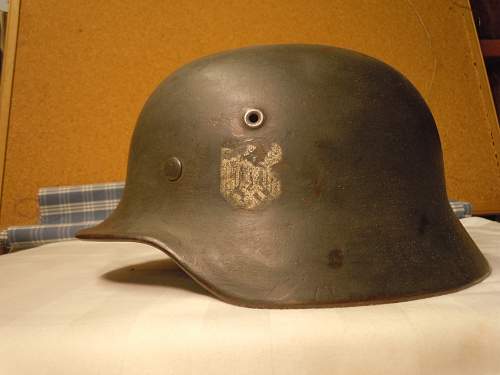 &quot;Hptm H Eckel &quot;  Maked German Helmet