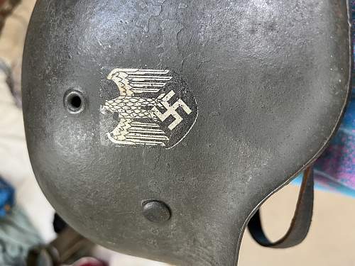 M42 Heer helmet with dome stamp