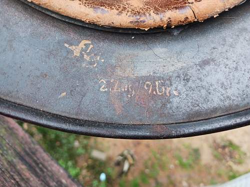 M40 luftwaffa helmet single decal q64 estate find