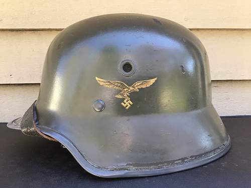 German civic helmet vulcanised fiber in stead of light metal ?
