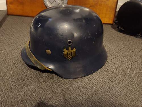 Kriegsmarine Helmet. Been looking for years for one of these!