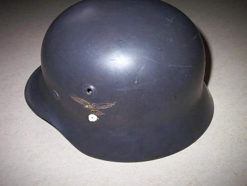 You think about this helmet with decals of Luftwaffe