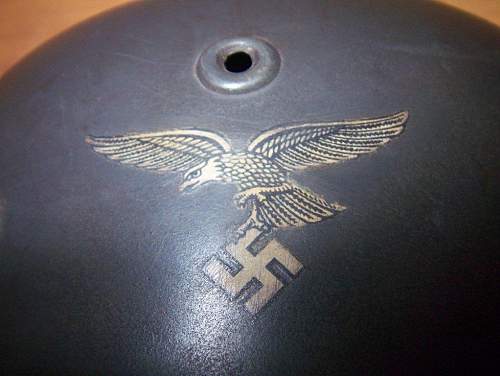 You think about this helmet with decals of Luftwaffe