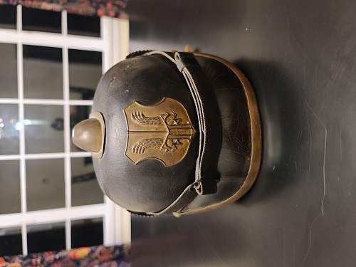 M40 Helmet &amp; Fireman's Pickelhaube Identification Needed