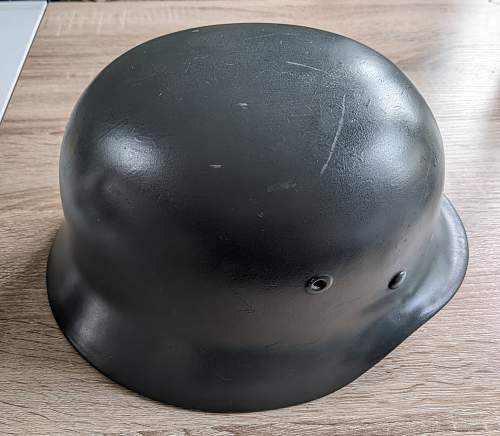 Plain Helmet marked EF64