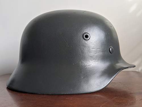 Plain Helmet marked EF64