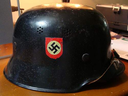Please help!!  Need to know if authentic german police helmet