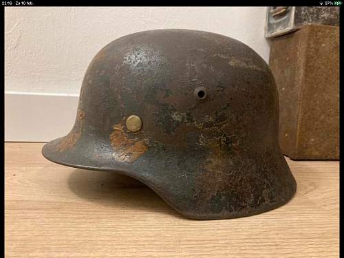 Camouflaged m35 Luftwaffe Helmet