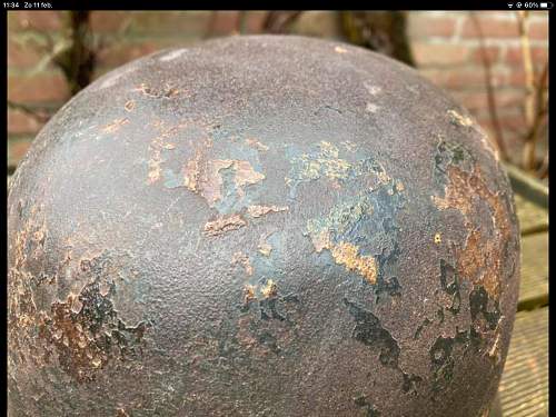 Camouflaged m35 Luftwaffe Helmet