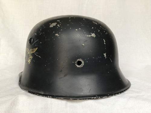 Double Decal Luftwaffe Aluminum Parade Helmet