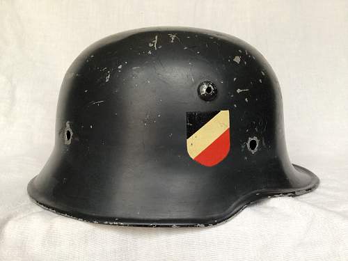 Double Decal Luftwaffe Aluminum Parade Helmet